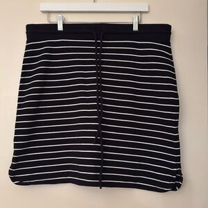 Talbots Striped Pima Skirt